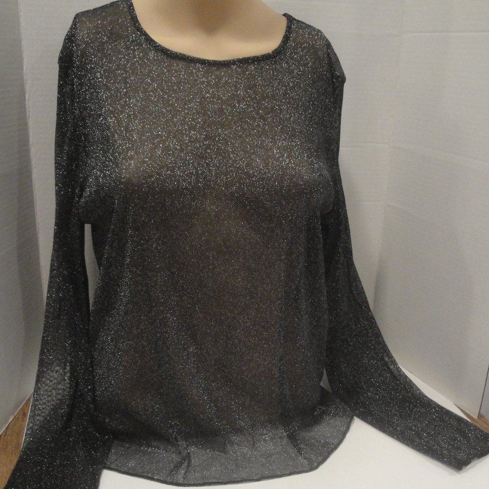 Victoria's Secret Sparkly Mesh overshirt Ladies Size M